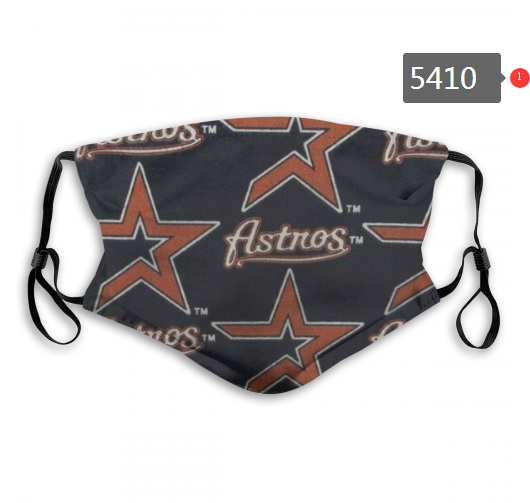 2020 MLB Houston Astros #4 Dust mask with filter->mlb dust mask->Sports Accessory